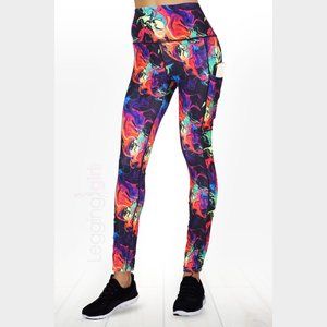 Lively Swirls - Pockets Top Quality Women's Fitness Plus Size (Fits 12-18)